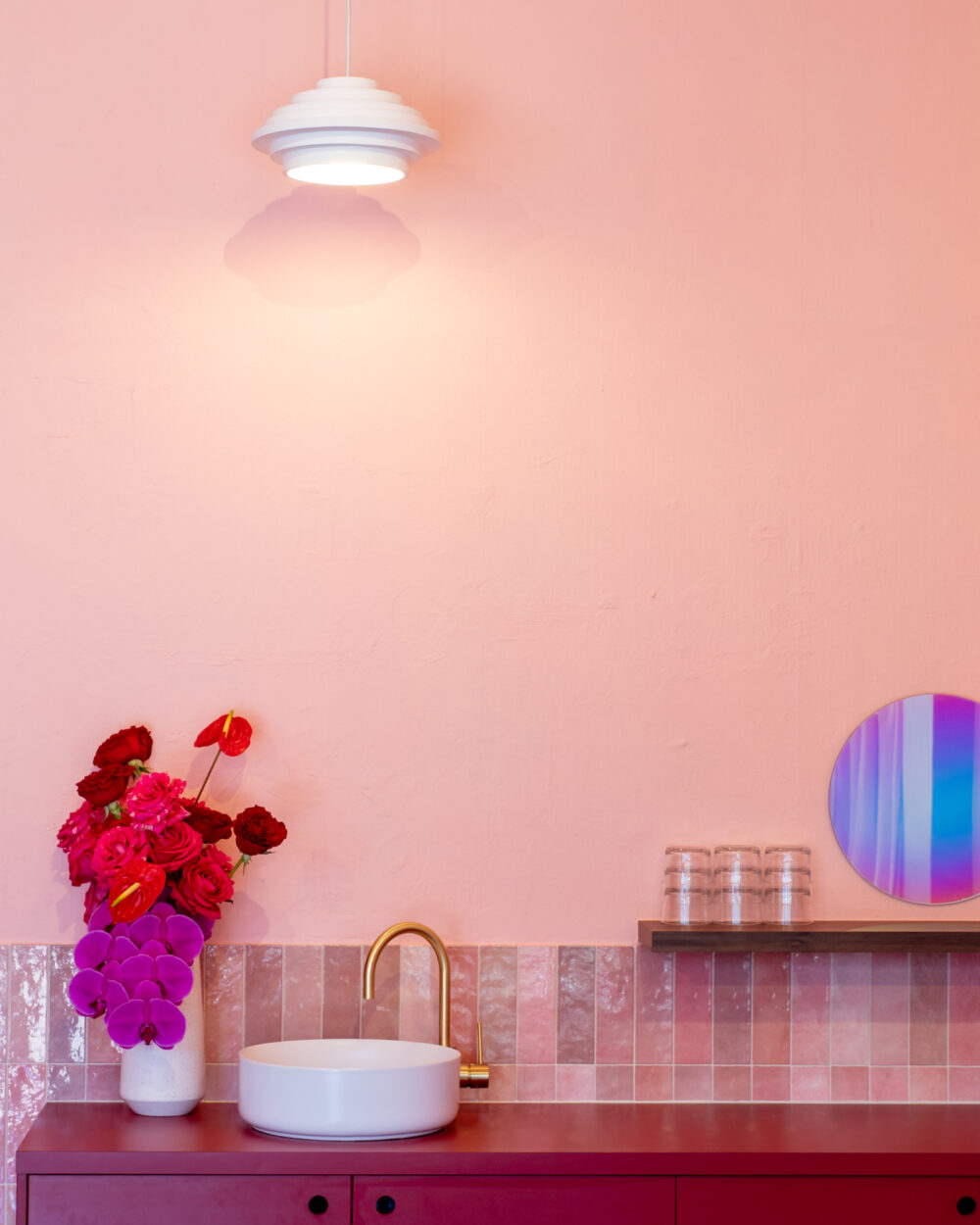 FEATURE WALL TILES: Artisan Rose Mallow