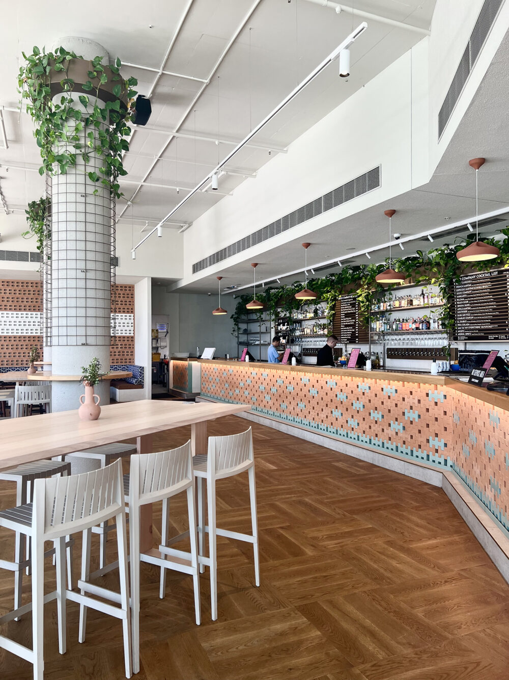 BAR COUNTER FEATURE TILES: Brac Argilla and Brac Salvia (Order In)
