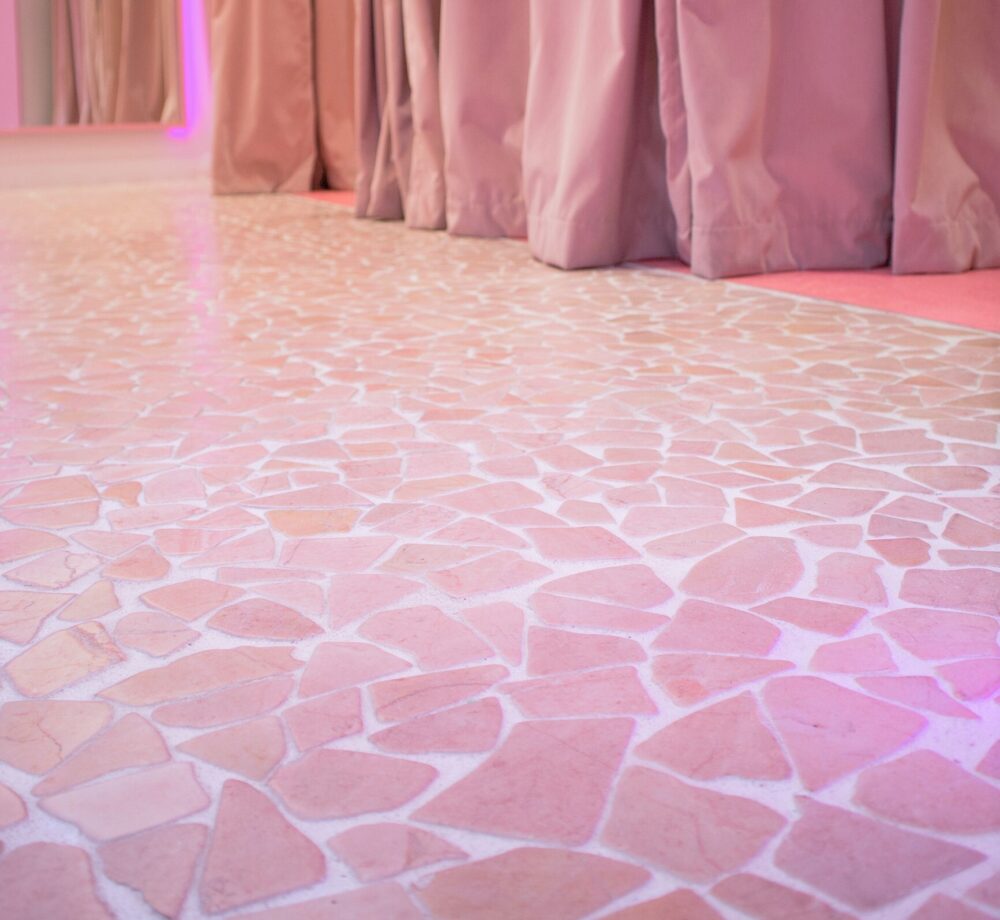 FLOOR TILE: Palladiana Rosado Tumbled