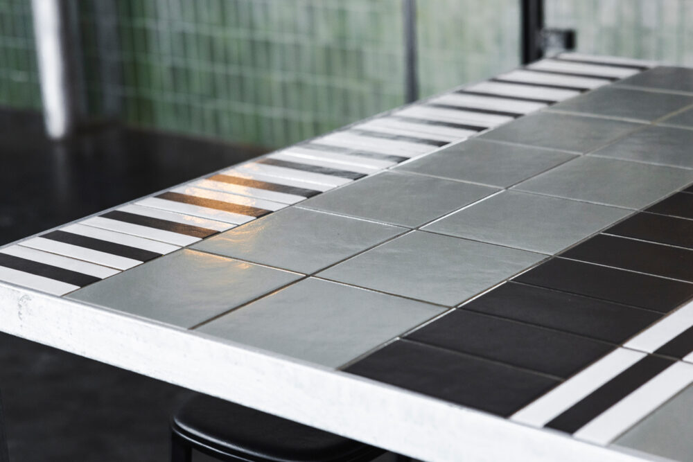 Mattonelle Margherita Black Green by Mutina