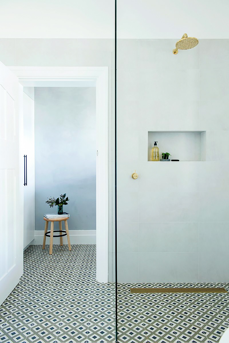 FLOOR TILES: City Colours 
WALL TILES: Wide Chalk