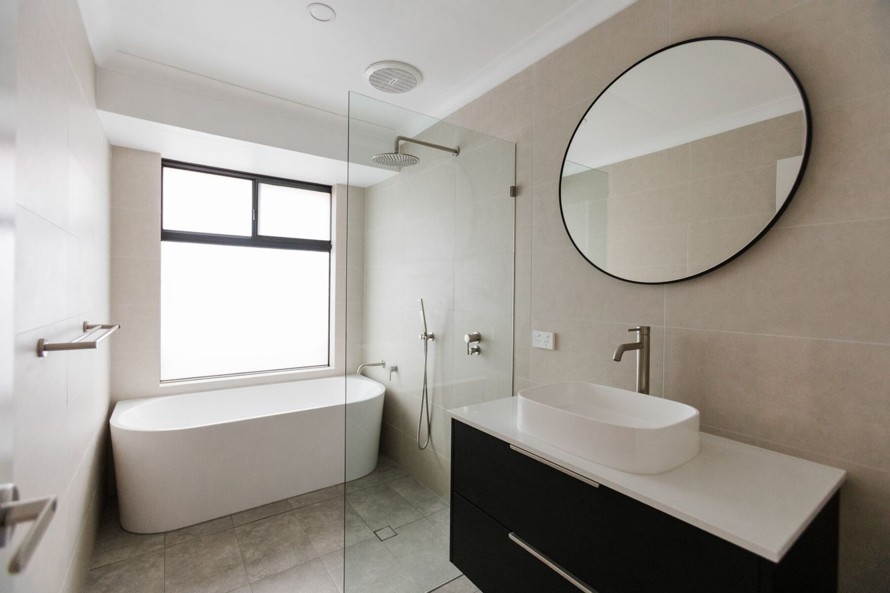 Kitchen decor and hi lite bathrooms carlisle residence gubi cream stellar mid grey 1