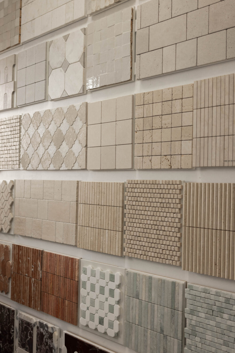 Our Vulcano made-to-order collection is located towards the rear of the showroom.
