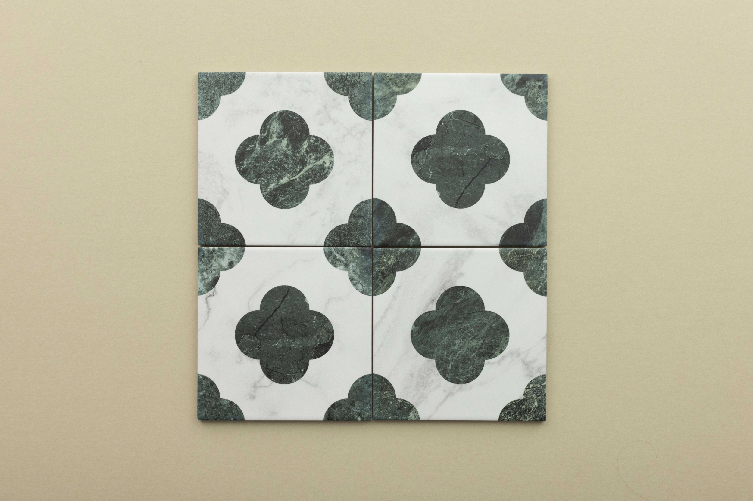 Dandy Pin Green and White 186x186mm 1