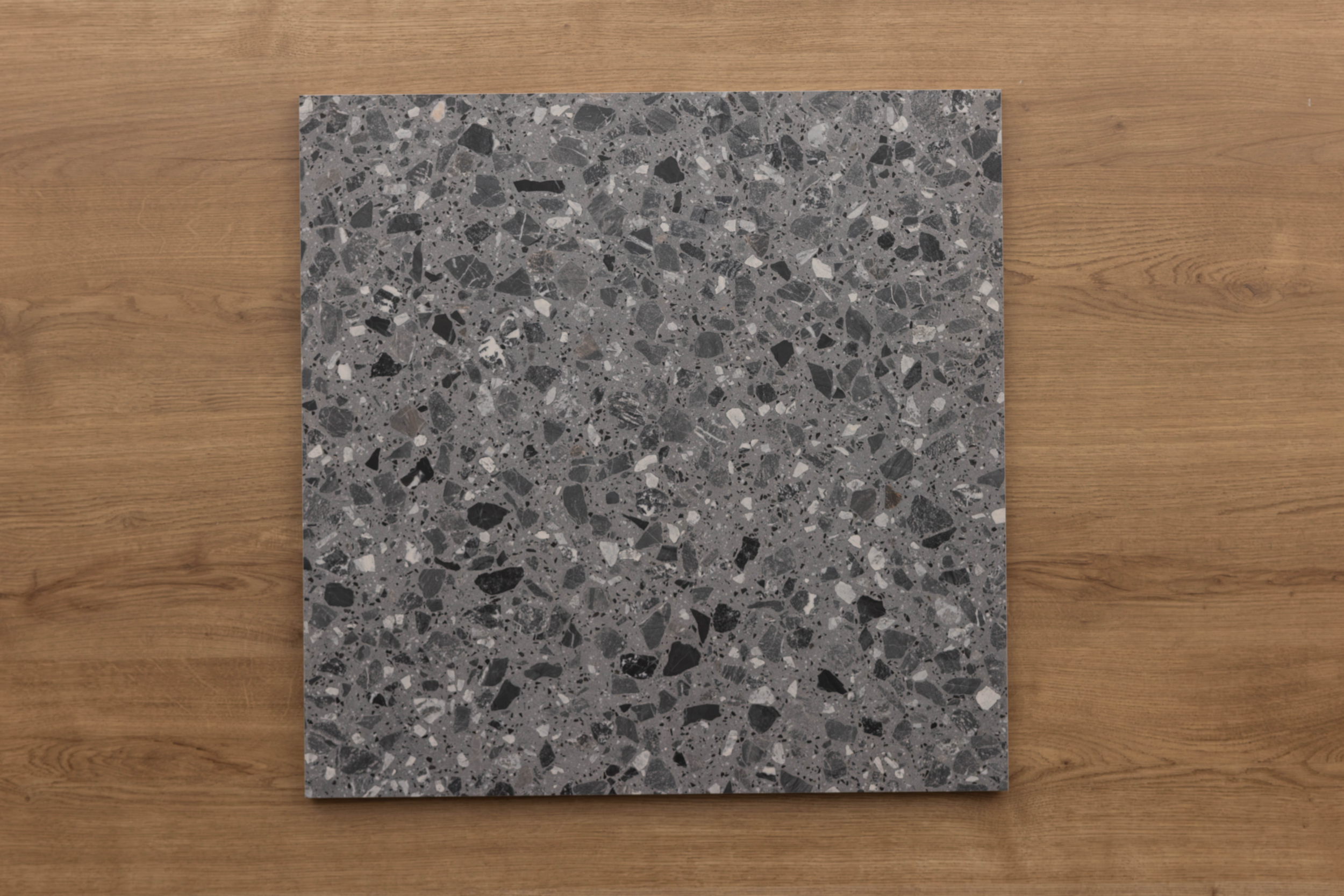Terrazzo Grigio Mezzo Rect 600x600mm 1
