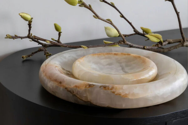 Solstice Tray - Large - White Onyx