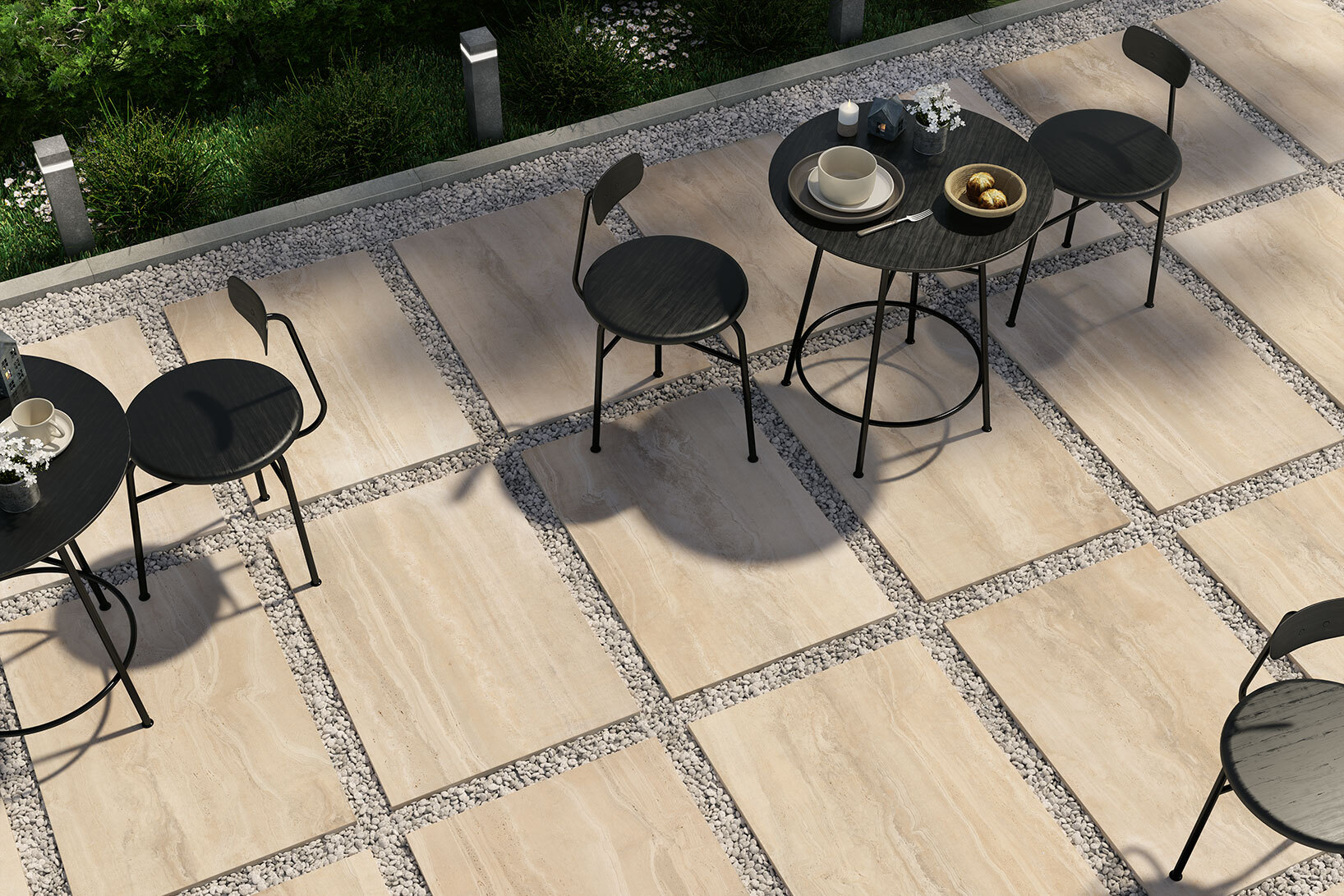 Pavimenti per outdoor effetto pietra Ceramiche Coem Reverso Beige 60x90 2 cm 1