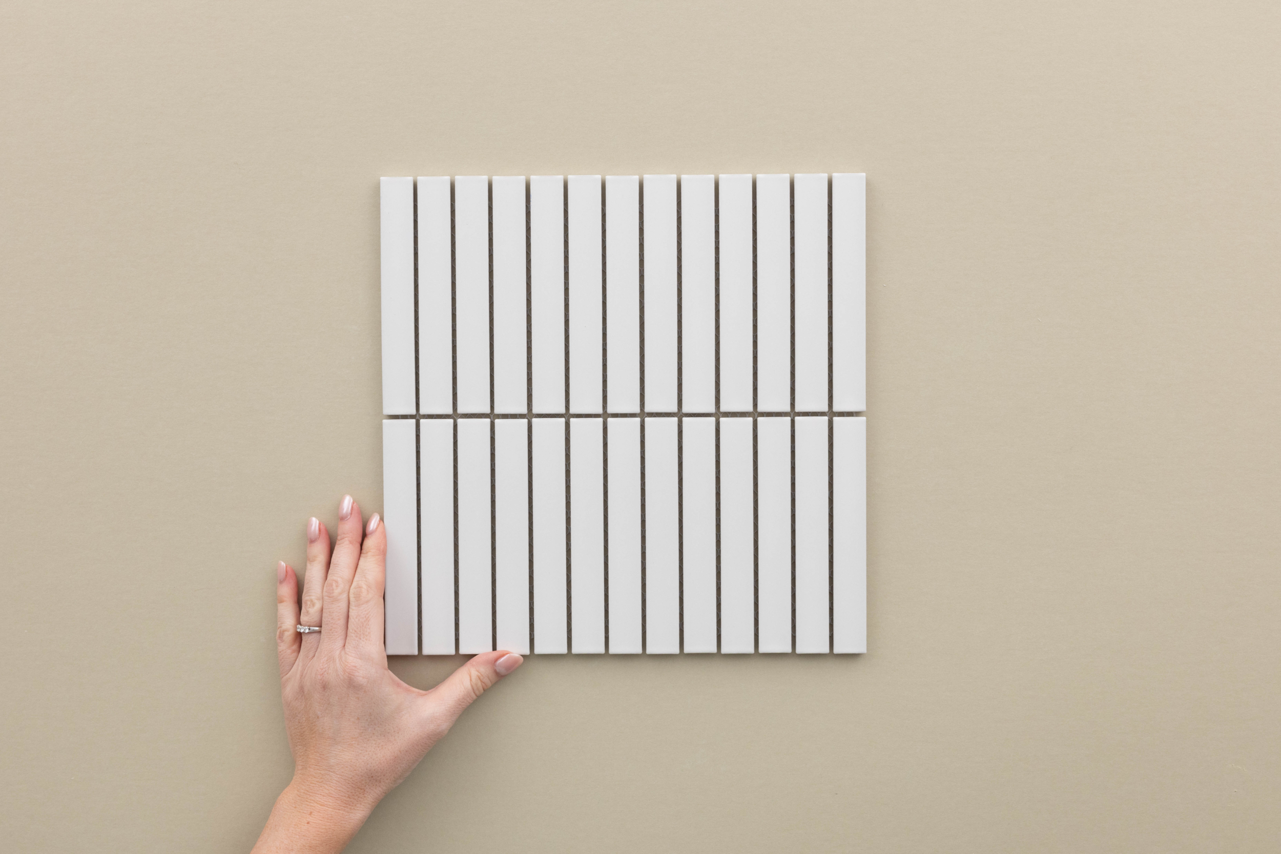 SZ150 A Matt White Kitkat 20x145mm 296x299mm sheet 2