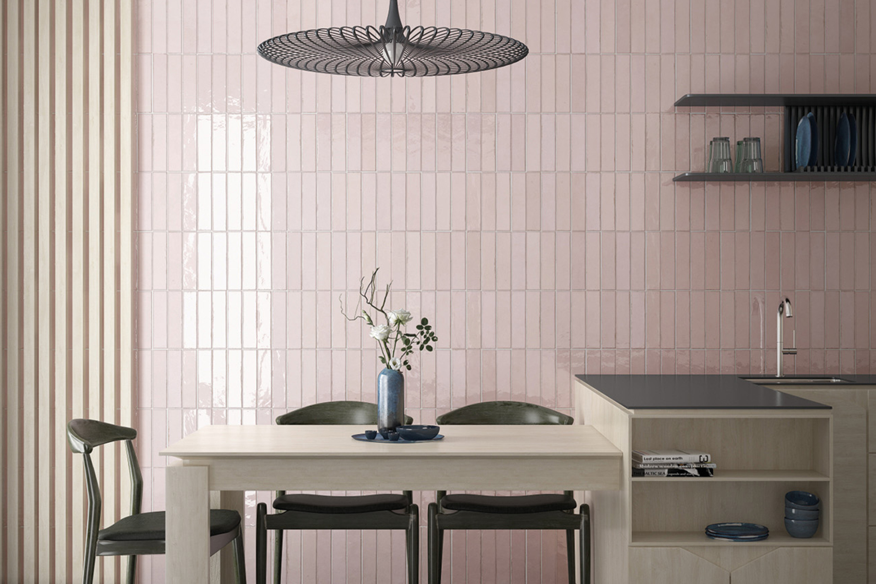 Tribeca 60x246 Tea Rose Kitchen