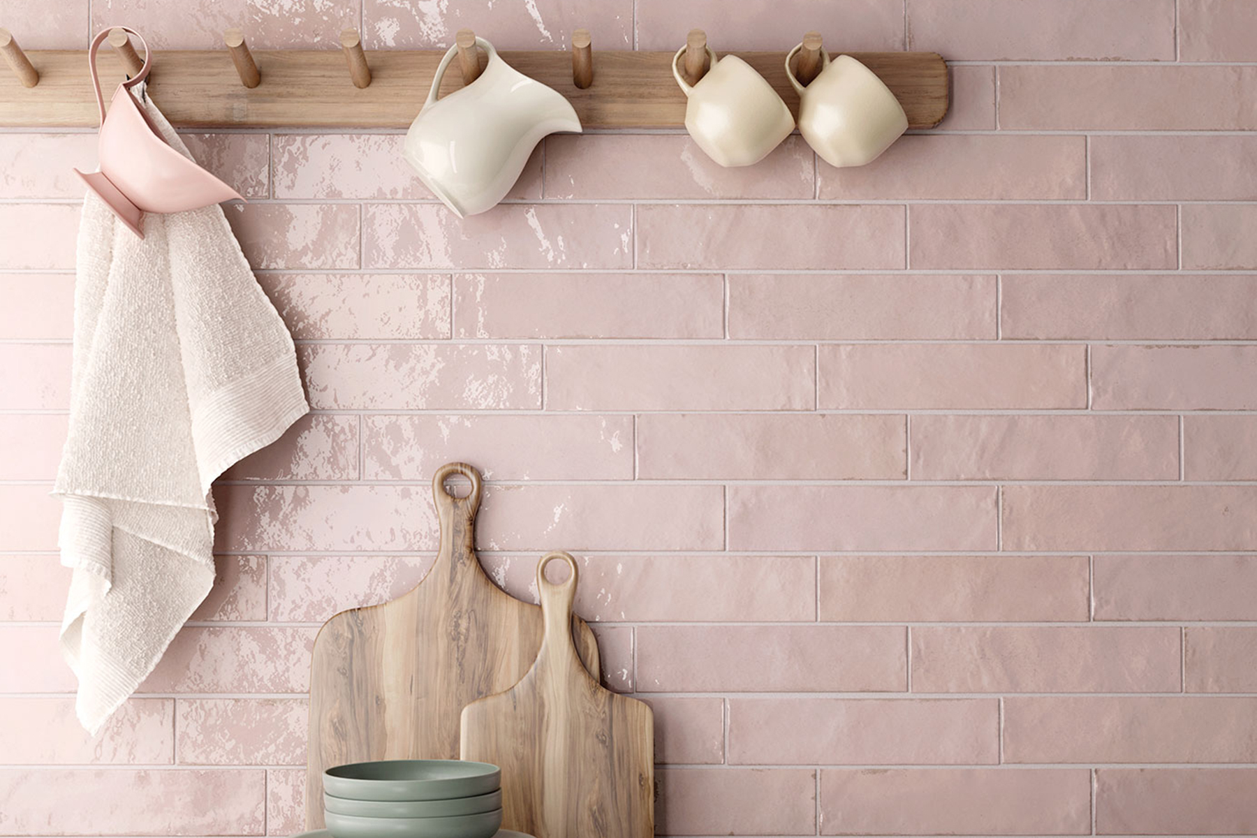 Tribeca 60x246 Tea Rose Kitchen det