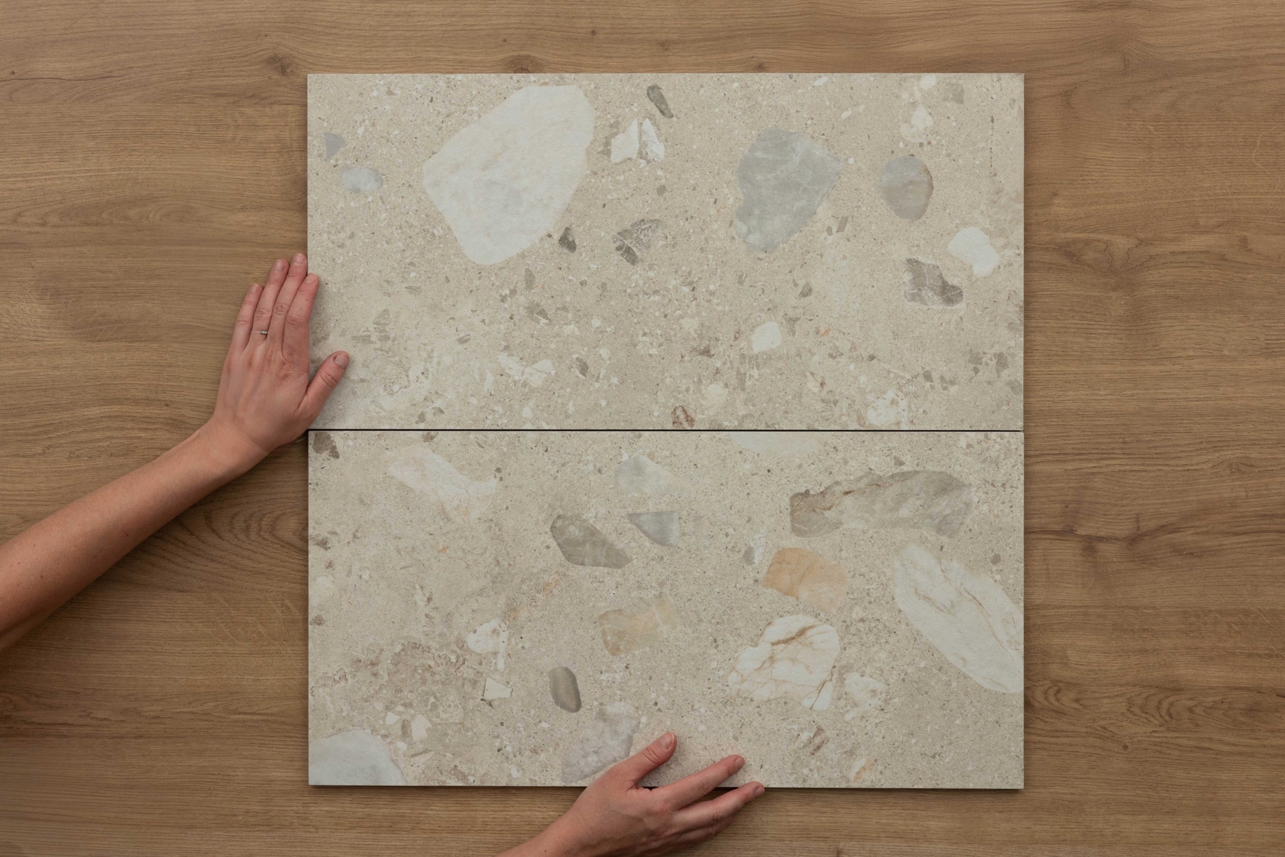 I Ciottoli 36 SG01 R Beige Rect 300x600mm 3