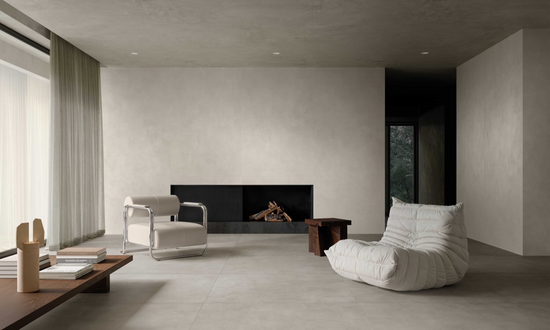 Wall Gesso and Floor Cemento 7