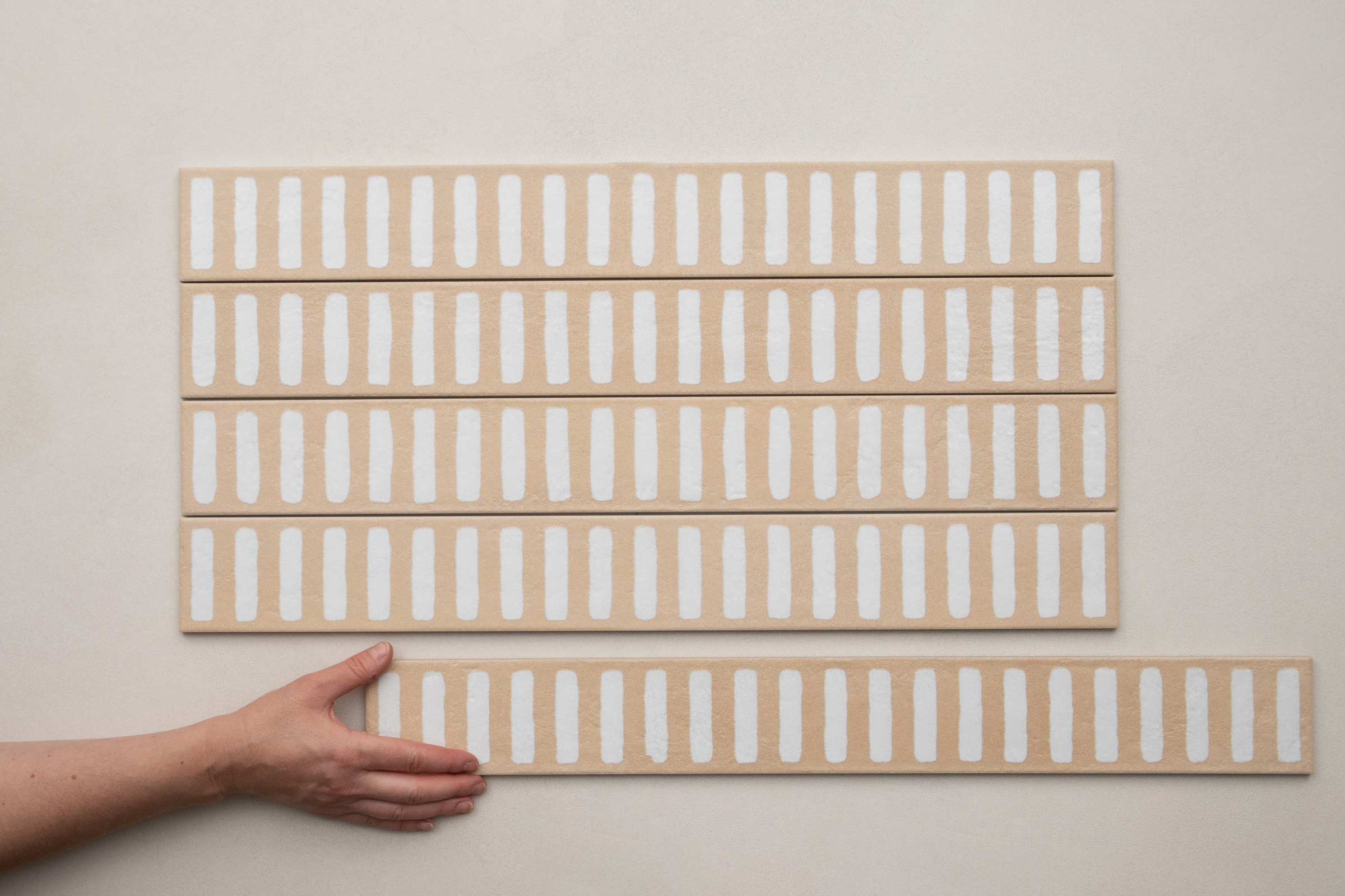 NEW Longarine Calcecreta Manto Bisque 75x600mm 3