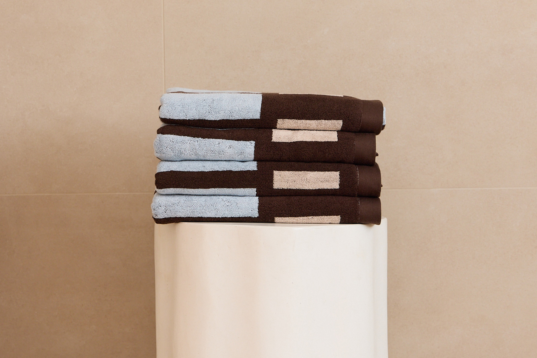 Mulberry Threads x Myaree Ceramics Bath Towel - Chocolate