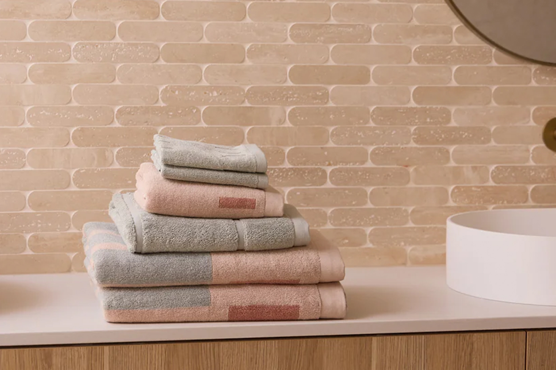 Roma Bath Mat - Seafoam