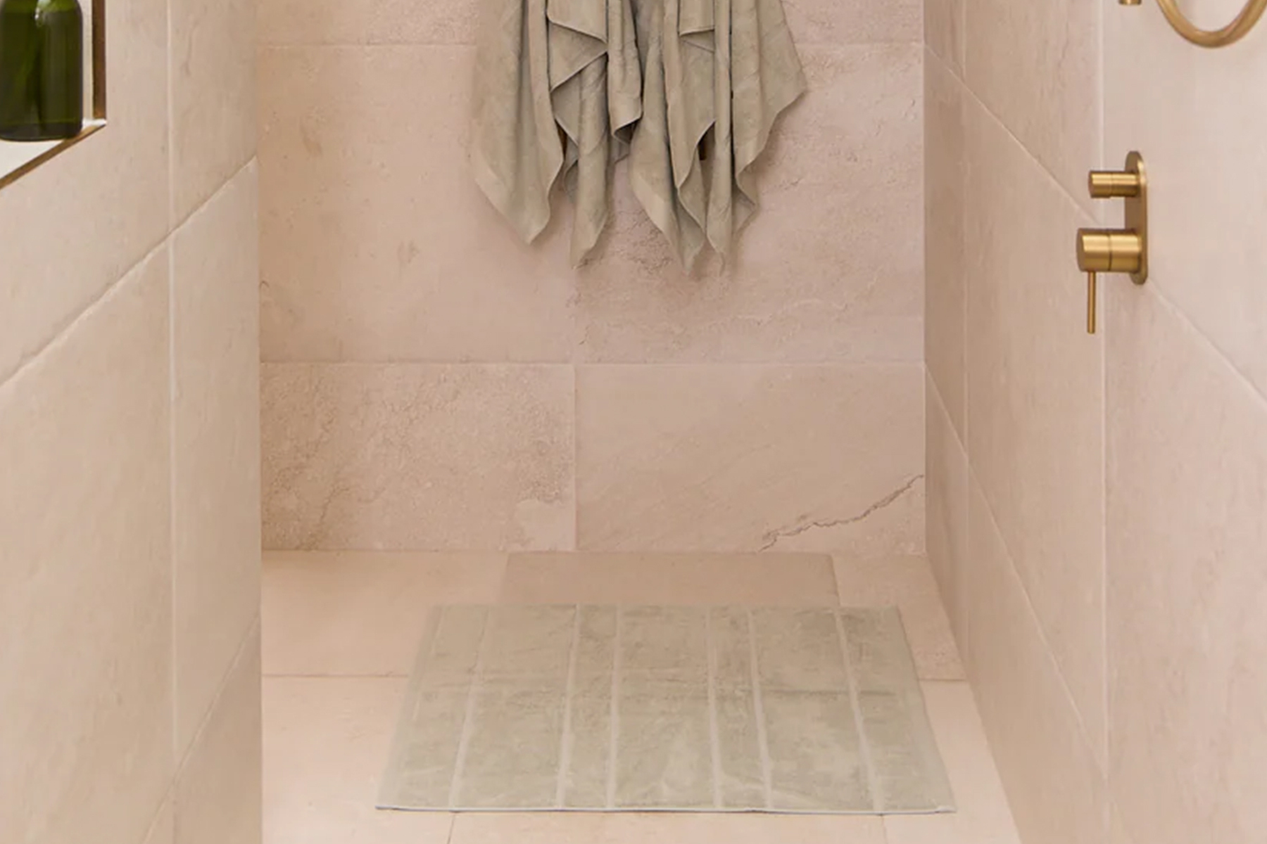 Roma Bath Mat - Seafoam