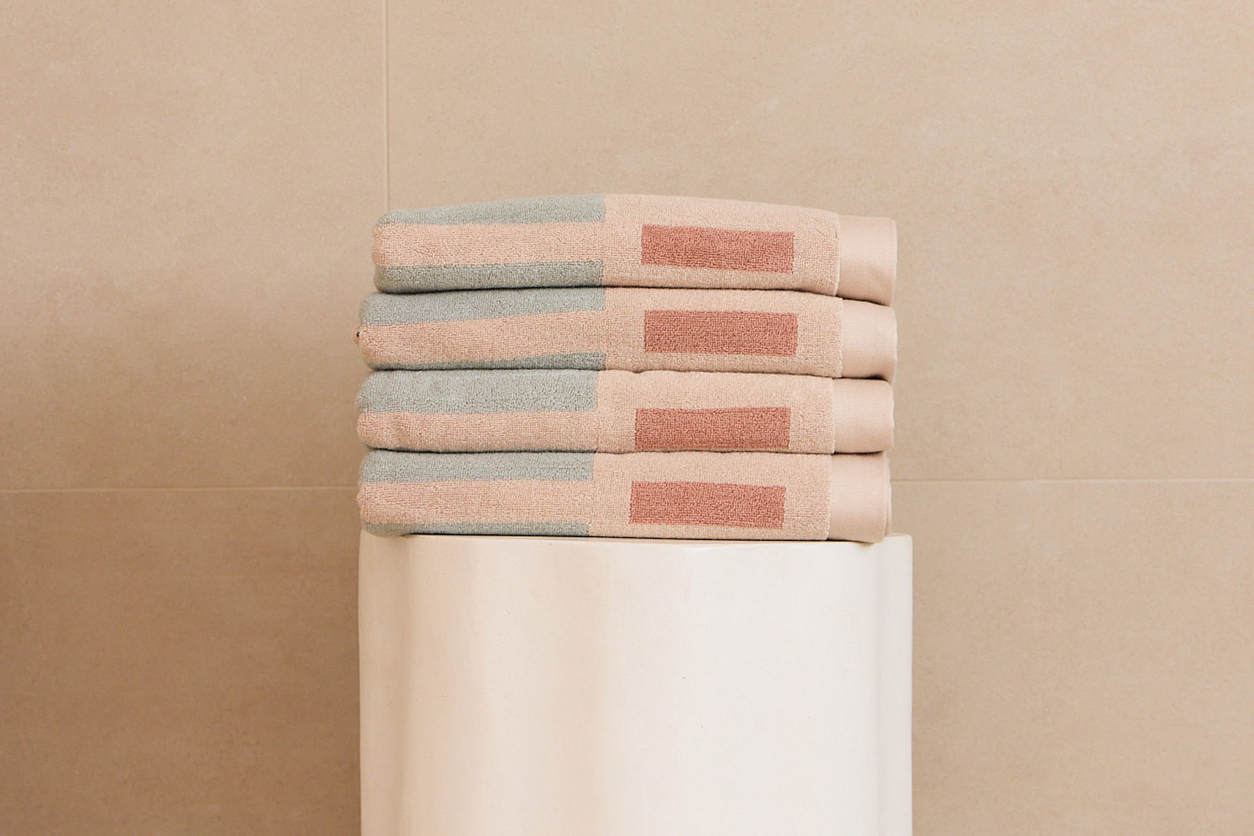 Mulberry Threads x Myaree Ceramics Bath Towel - Shell