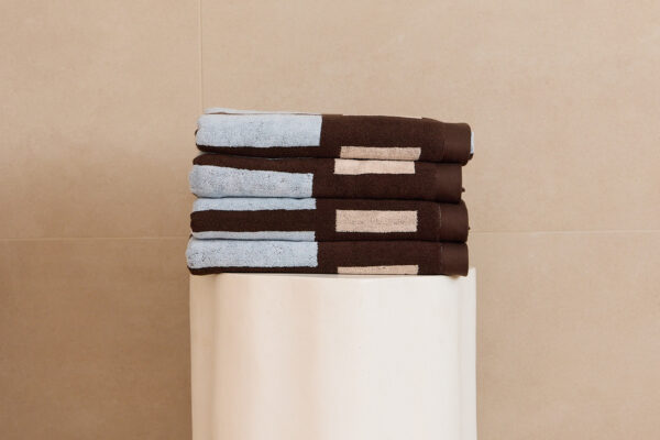 Mulberry Threads x Myaree Ceramics Bath Towel - Chocolate