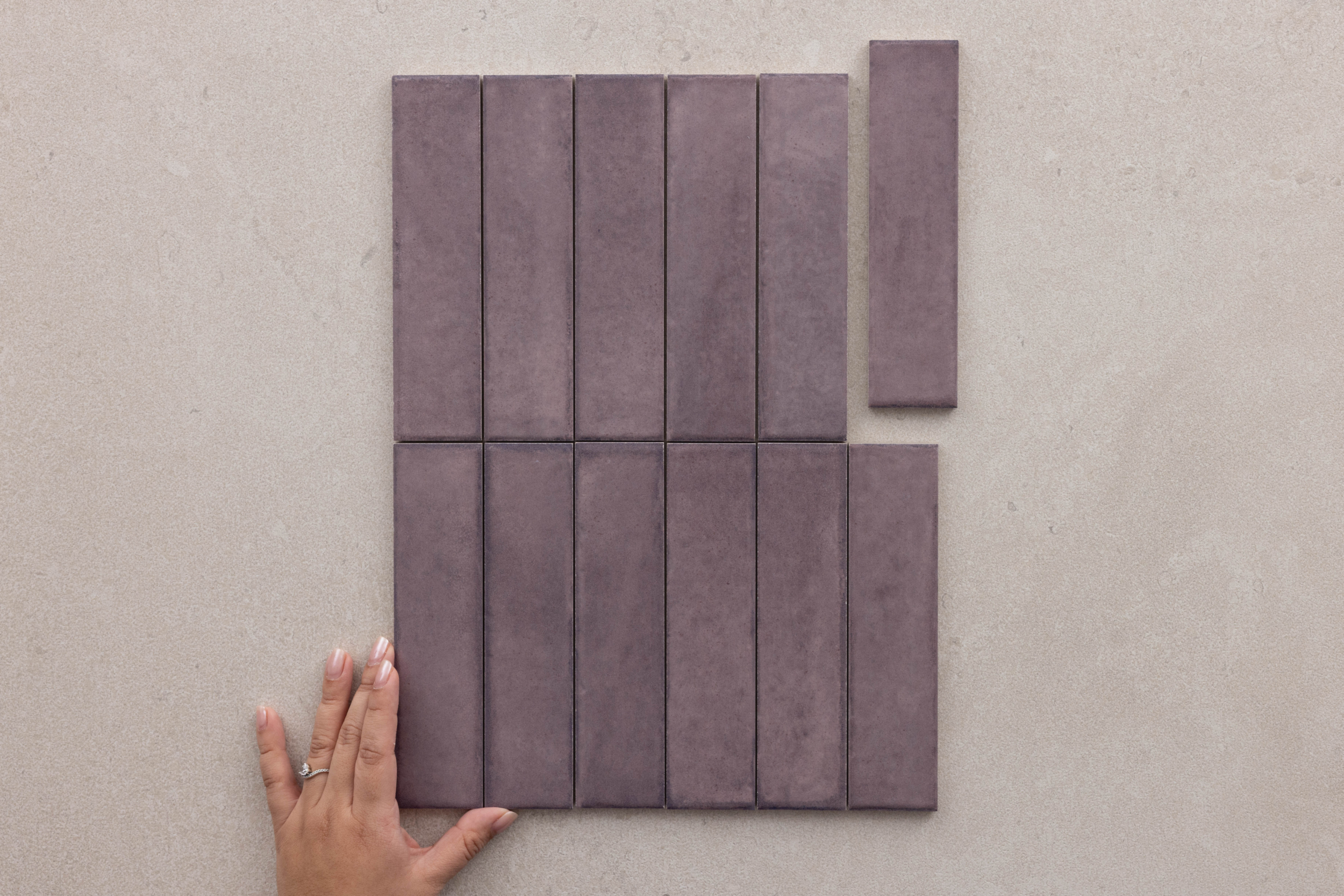 Tetris Orchid Matt Rect 50x200mm 3