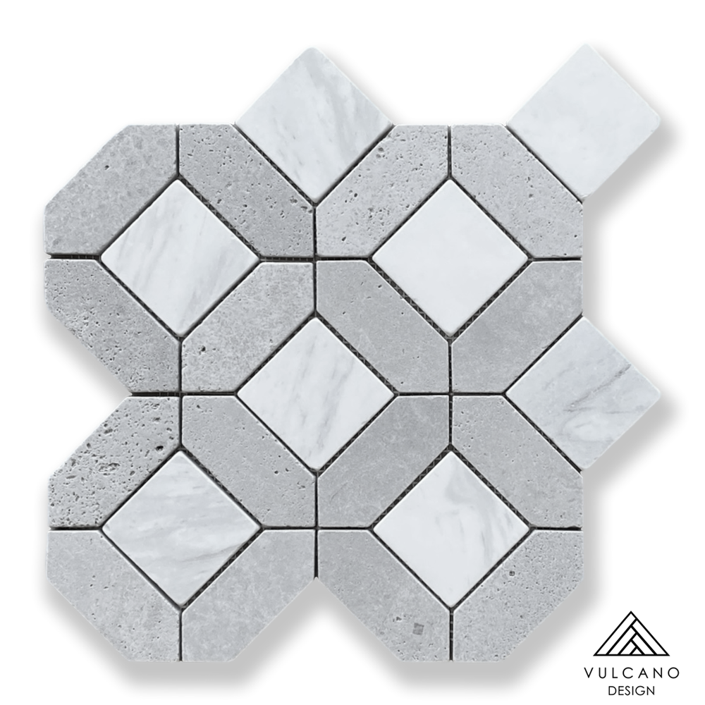 VM2027 TUNIS XL GRIS TRAVERTINE MOSAIC