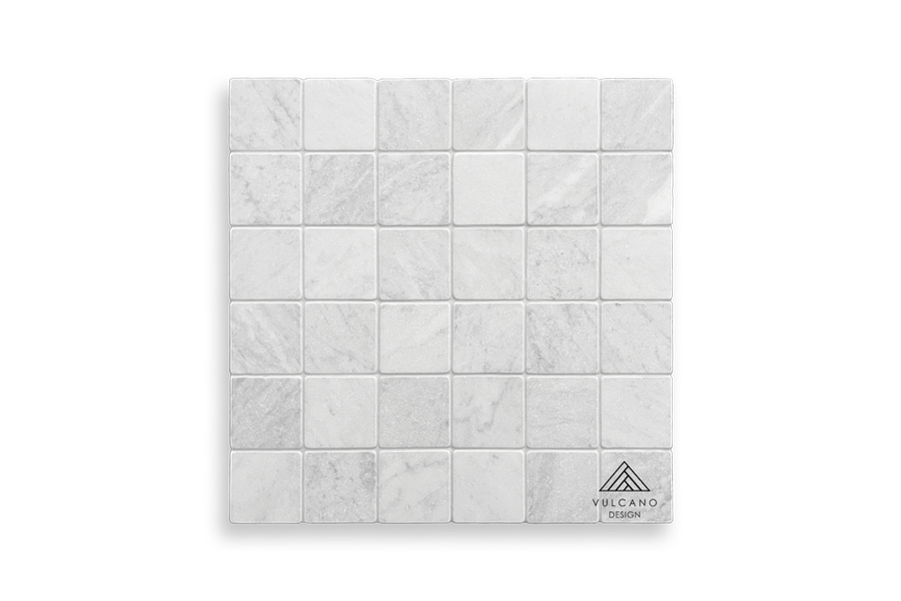 VM236 CARRARATUMBLEDSTONETILESIZE98x98x10mm BOARD
