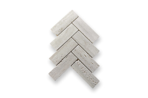 Herringbone Mosaic Travertine Classico VM1637