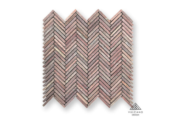 Tweed Herringbone Rosa Travertine VM1732