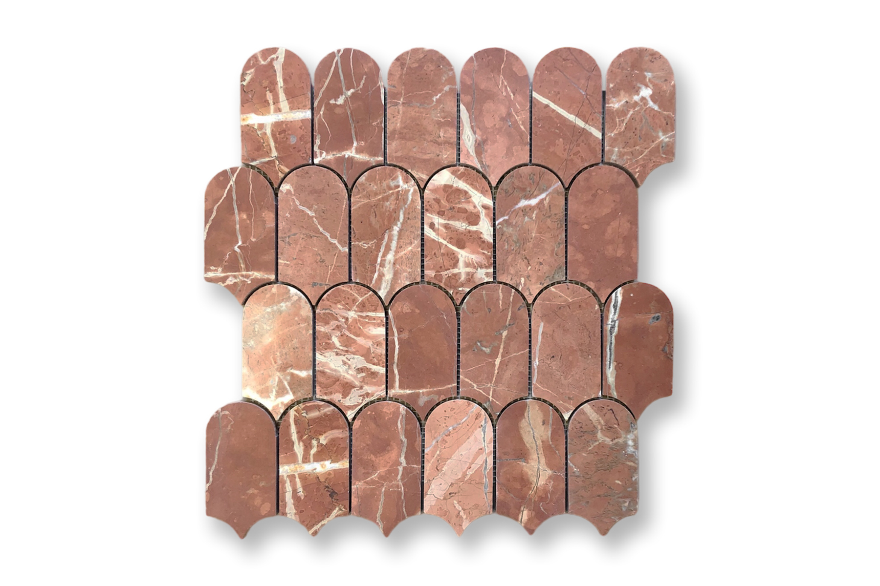 Arch Stone Mosaic Rojo Alicante VM1736