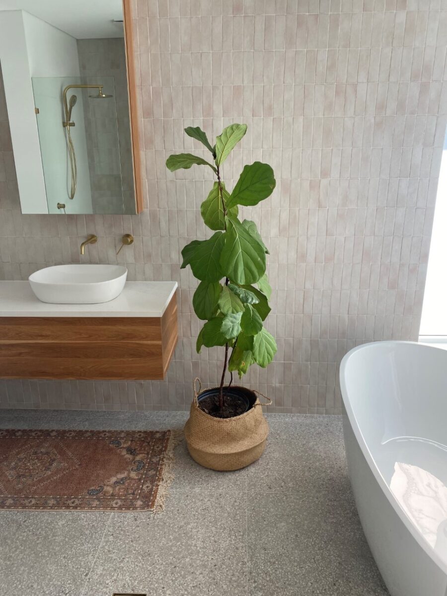 Insitu bathroom pottery natural terrazzo light grey 2