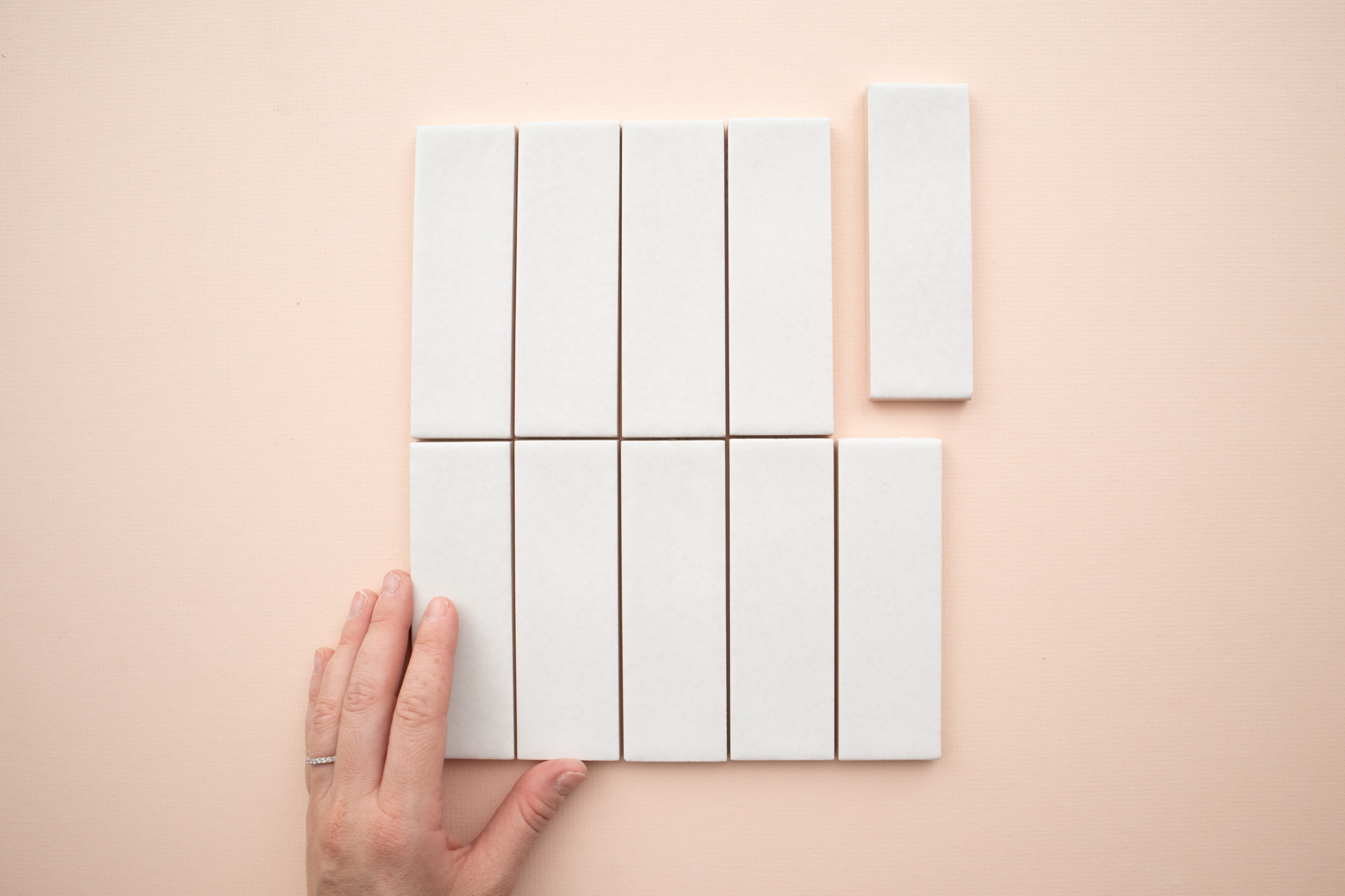 Skin White Matt 40x125mm 3